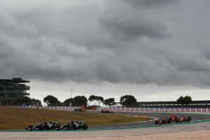 Formel 1 - Mercedes-AMG Petronas Motorsport, Großer Preis von Portugal 2020. Lewis Hamilton Valtteri Bottas Formula One - Mercedes-AMG Petronas Motorsport, Portugal GP 2020. Lewis Hamilton Valtteri Bottas
