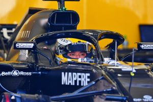 Guanyu Zhou (CHN) Renault F1 Team Test Driver in the Renault F1 Team RS18. RS18 Bahrain RSA Test, Sunday 1st November 2020. Sakhir, Bahrain.