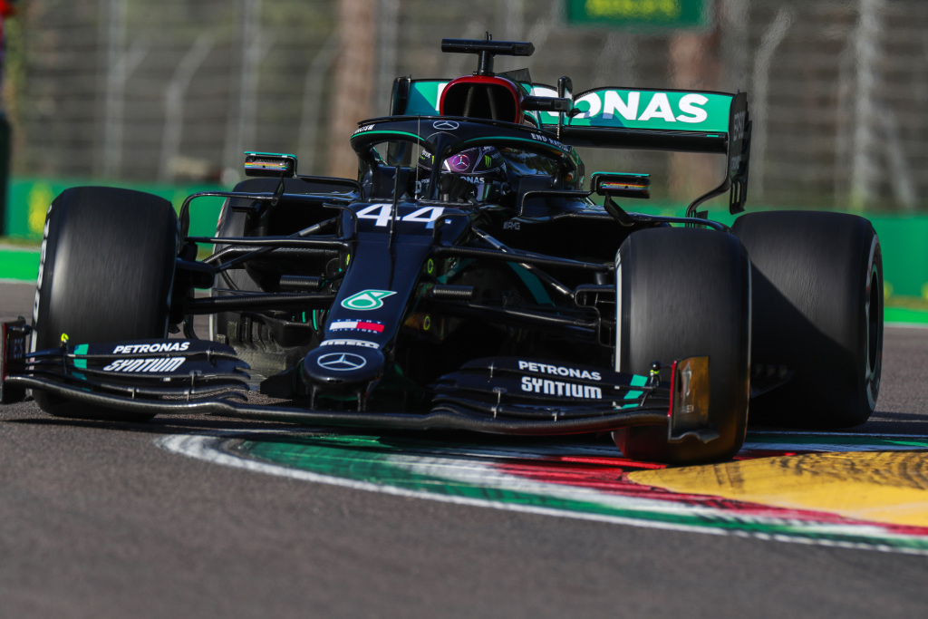 Formel 1 - Mercedes-AMG Petronas Motorsport, Großer Preis der Emilia Romagna 2020. Lewis Hamilton Formula One - Mercedes-AMG Petronas Motorsport, Emilia Romagna GP 2020. Lewis Hamilton
