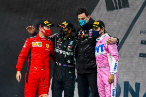 Formel 1 - Mercedes-AMG Petronas Motorsport, Großer Preis der Türkei 2020. Lewis Hamilton Toto Wolff Formula One - Mercedes-AMG Petronas Motorsport, Turkish GP 2020. Lewis Hamilton Toto Wolff