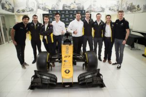 Renault F1 Team drivers Nico Hulkenberg and Carlos Sainz