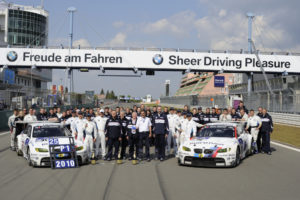 13.05.2010 - 16.05.2010 Nürburgring (DE), Jörg Müller (DE), Augusto Farfus (BR), Uwe Alzen (DE), Pedro Lamy (PT), No 25, Team BMW Motorsport, BMW M3 GT2, Winner 2010 ADAC 24h Nürburgring. Celebrations. This image is Copyright free for editorial use © BMW AG