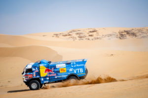 Andrey Karginov (RUS) of Team KAMAZ-Master races during stage 07 of Rally Dakar2021 from Hail to Sakaka, Saudi Arabia on January 10, 2021 // Marcelo Maragni/Red Bull Content Pool // SI202101100095 // Usage for editorial use only //