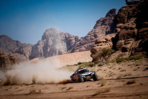 Carlos Sainz (ESP) of X-Raid JCW Team races during stage 08 of Rally Dakar2021 from Sakaka to Neom, Saudi Arabia on January 11, 2021 // Marcelo Maragni/Red Bull Content Pool // SI202101110231 // Usage for editorial use only //