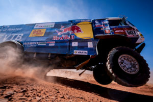 Dmitry Sotnikov (RUS) of Team KAMAZ-Master races during stage 09 of Rally Dakar2021 from Neom to Neom, Saudi Arabia on January 12, 2021 // Marcelo Maragni/Red Bull Content Pool // SI202101120101 // Usage for editorial use only //