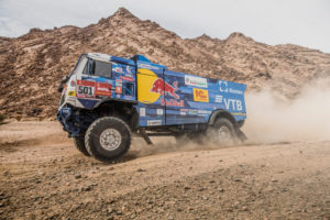 Anton Shibalov (RUS) for KAMAZ Master races during stage 11 of Rally Dakar 2021 from Alula to Yanbu, Saudi Arabia on January 14, 2021. // Flavien Duhamel/Red Bull Content Pool // SI202101140063 // Usage for editorial use only //