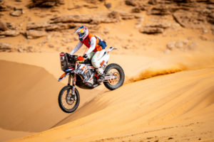 Camille Chapeliere (FRA) of Team Baines Rally races during stage 07 of Rally Dakar2021 from Hail to Sakaka, Saudi Arabia on January 10, 2021 // Marcelo Maragni/Red Bull Content Pool // SI202101100097 // Usage for editorial use only //
