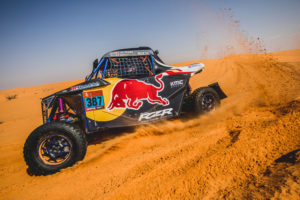 Cristina Gutierrez Herrero (ESP) for RedBull off-road team USA races during stage 6 of Rally Dakar 2021 from Buraydah to Haâil, Saudi Arabia on January 08, 2021. // Flavien Duhamel/Red Bull Content Pool // SI202101080166 // Usage for editorial use only //