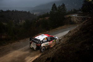 Kalle Rovanpera (FIN) and Jonne Halttunen (FIN) of team Toyota Gazoo Racing are seen racing on special stage nr. 7 during the World Rally Championship Monte Carlo in Gap, France on 22,January // Jaanus Ree/Red Bull Content Pool // SI202101220149 // Usage for editorial use only //