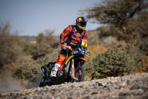 Toby Price (AUS) of Red Bull KTM Factory Team races during stage 1 of Rally Dakar2021 from Jeddah to Bisha, Saudi Arabia on January 3, 2021 // Marcelo Maragni/Red Bull Content Pool // SI202101030073 // Usage for editorial use only //