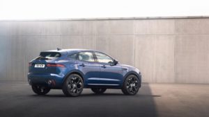 JaguarE-PACE_Blue_Rear3q