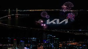 Kia's new logo pyrodrones(1)