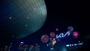 Kia's new logo pyrodrones(3)
