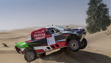 11. Yazeed Al Rajhi and Michael Orr in their Toyota Hilux Overdrive