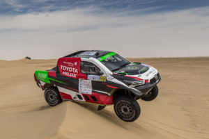 11. Yazeed Al Rajhi and Michael Orr in their Toyota Hilux Overdrive