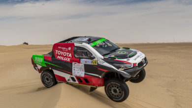 11. Yazeed Al Rajhi and Michael Orr in their Toyota Hilux Overdrive