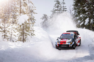 Sebastien Ogier (FRA) and  Julien Ingrassia (FRA) of team Toyota Gazoo Racing WRT  are seen racing during the  World Rally Championship Finland in Rovaniemi, Finland on  26,February // Jaanus Ree/Red Bull Content Pool // SI202102260178 // Usage for editorial use only //