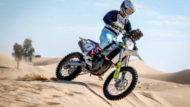 Aaron Mare in his Husqvarna 450