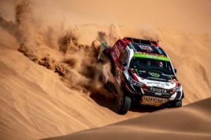 Yazeed Al-Rajhi in action earlier this season in Qatar.