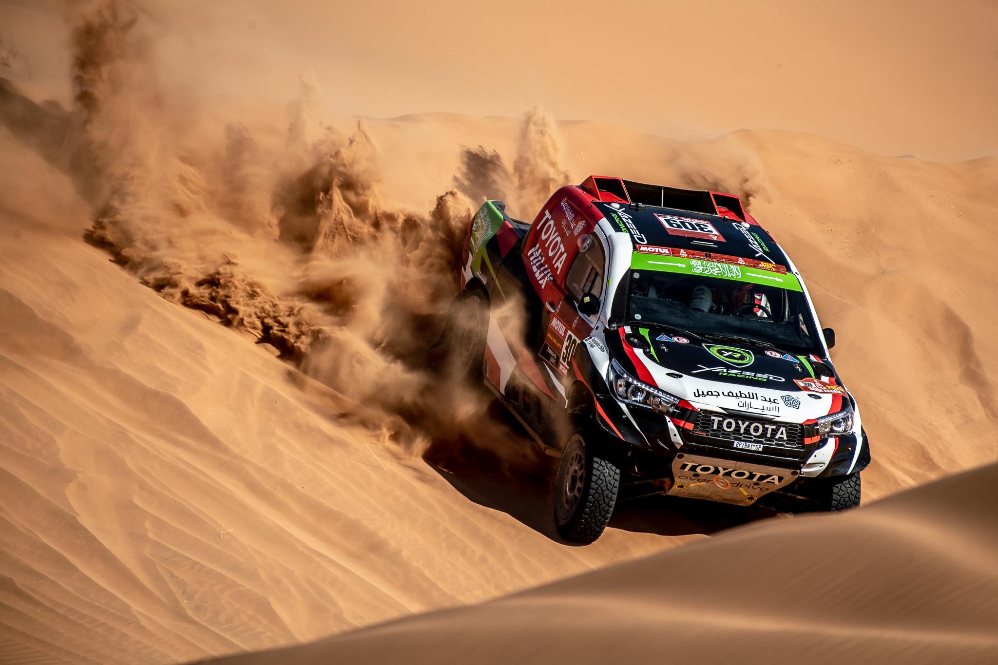 Yazeed Al-Rajhi in action earlier this season in Qatar.
