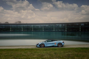 Gulf McLaren 720S photographed at McLaren Technology Centre- Woking UK - March 2021