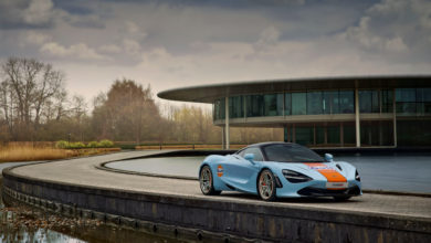 Gulf McLaren 720S photographed at McLaren Technology Centre- Woking UK - March 2021 Ref: Gulf_McLaren_720S-007.TIF