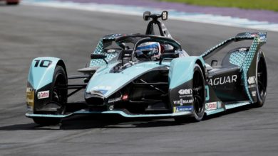AUTODROMO MIGUEL E. ABED, MEXICO - JUNE 19: Sam Bird (GBR), Jaguar Racing, Jaguar I-TYPE 5 during the Puebla E-Prix I at Autodromo Miguel E. Abed on Saturday June 19, 2021, Mexico. (Photo by Andrew Ferraro / LAT Images)