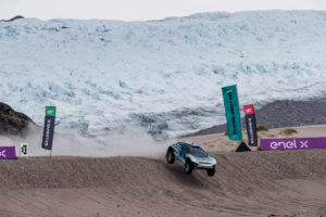 KANGERLUSSUAQ, GREENLAND - AUGUST 28: Jutta Kleinschmidt (GER)/Mattias Ekstrom (SWE), ABT CUPRA XE during the Arctic X-Prix at Kangerlussuaq on August 28, 2021 in Kangerlussuaq, Greenland. (Photo by Zak Mauger / LAT Images)