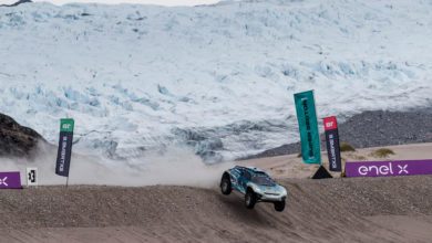 KANGERLUSSUAQ, GREENLAND - AUGUST 28: Jutta Kleinschmidt (GER)/Mattias Ekstrom (SWE), ABT CUPRA XE during the Arctic X-Prix at Kangerlussuaq on August 28, 2021 in Kangerlussuaq, Greenland. (Photo by Zak Mauger / LAT Images)
