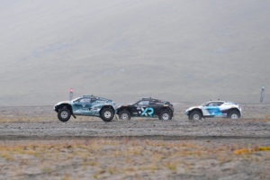 KANGERLUSSUAQ, GREENLAND - AUGUST 29: Jutta Kleinschmidt (GER)/Mattias Ekstrom (SWE), ABT CUPRA XE Molly Taylor (AUS)/Johan Kristoffersson (SWE), Rosberg X Racing Catie Munnings (GBR)/Timmy Hansen (SWE), Andretti United Extreme E during the Arctic X-Prix at Kangerlussuaq on August 29, 2021 in Kangerlussuaq, Greenland. (Photo by Sam Bagnall / LAT Images)