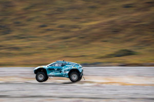 KANGERLUSSUAQ, GREENLAND - AUGUST 27: Jutta Kleinschmidt (GER)/Mattias Ekstrom (SWE), ABT CUPRA XE during the Arctic X-Prix at Kangerlussuaq on August 27, 2021 in Kangerlussuaq, Greenland. (Photo by Sam Bloxham / LAT Images)