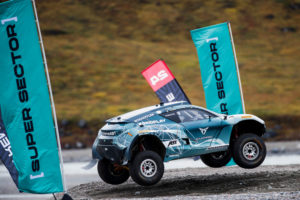 KANGERLUSSUAQ, GREENLAND - AUGUST 27: Jutta Kleinschmidt (GER)/Mattias Ekstrom (SWE), ABT CUPRA XE during the Arctic X-Prix at Kangerlussuaq on August 27, 2021 in Kangerlussuaq, Greenland. (Photo by Zak Mauger / LAT Images)