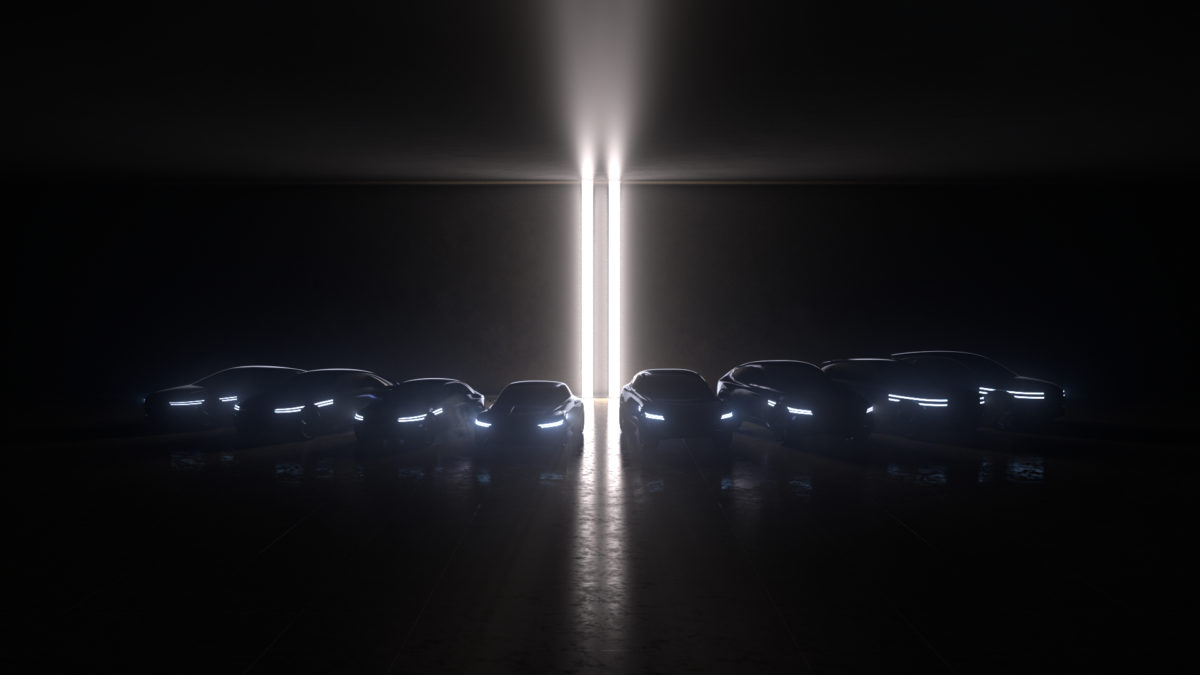 [PHOTO 2] Teaser for EV lineup consisting of eight models