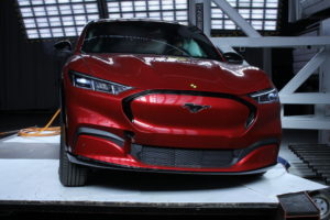 2 Ford Mustang Mach-E - side pole test - Oct 2021