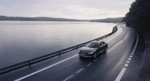 The refreshed Volvo S90 Recharge T8 plug-in hybrid in Platinum Grey