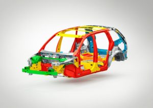 Seven per cent of the safety cage in the original XC90 was made of hot-formed boron steel. The structure in the upcoming cars built on the new Scalable Product Architecture (SPA) 