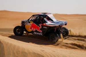 Cristina Gutierrez and François Cazalet of Red Bull Off Road Junior Team during Stage 5 Yas Marina Circuit of the 2021 Abu Dhabi Desert Challenge in Abu Dhabi, United Arab Emirates on 10th November , 2021 // SI202111110184 // Usage for editorial use only //`