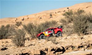 Sebastien Loeb (FRA) of Bahrain Raid Xtreme races during stage 05 of Rally Dakar 2022 around Riyadh, Saudi Arabia on January 06, 2022
