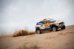 Laia Sanz (ESP) of X-Raid Mini John Cooper Works Rally races during the prologue stage of Rally Dakar2022 from Jeddah to Hail, Saudi Arabia on January 01, 2022 // SI202201010045 // Usage for editorial use only //
