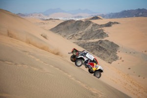 Nasser Al-Attiyah (QAT) of Toyota Gazoo Racing races during the prologue stage of Rally Dakar2022 from Jeddah to Hail, Saudi Arabia on January 01, 2022 // SI202201010035 // Usage for editorial use only //