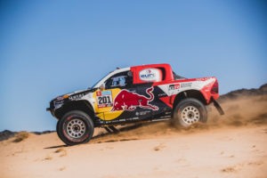 Nasser Al-Attiyah (QAT) for Toyota Gazoo Racing races during Qualifying stage Jeddah to Ha’il, Saudi Arabia on January 01, 2022 // SI202201010115 // Usage for editorial use only //