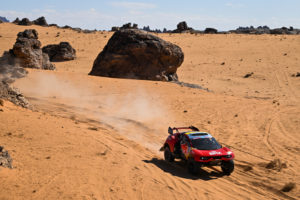 Sébastien Loeb and Fabian Lurquin on the BRX Prodrive Hunter T1+ of the Bahrain Raid Xtreme Team during the Stage 1B of the Dakar Rally 2022 around Hail, on January 2nd, 2022 in Hail, Saudi Arabia // SI202201020139 // Usage for editorial use only //