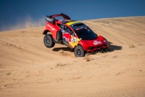 Sebastien Loeb (FRA) of Bahrain Raid Xtreme races during the prologue stage of Rally Dakar2022 from Jeddah to Hail, Saudi Arabia on January 01, 2022 // SI202201010075 // Usage for editorial use only //