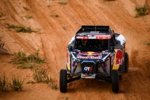 Seth Quintero and Dennis Zenz on the Red Bull OT3 of the Red Bull Off-Road Junior Team during the Stage 2 of the Dakar Rally 2022 between Hail and Al Artawiya, on January 3rd 2022 in Al Artawiya, Saudi Arabia // SI202201030153 // Usage for editorial use only //
