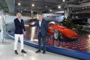 C 02_Maserati_back_to_racing_Davide_Grasso_CEO_Maserati_and_Alejandro_Agag_Founder_Chairman_Formula E_at_Modena_Plant