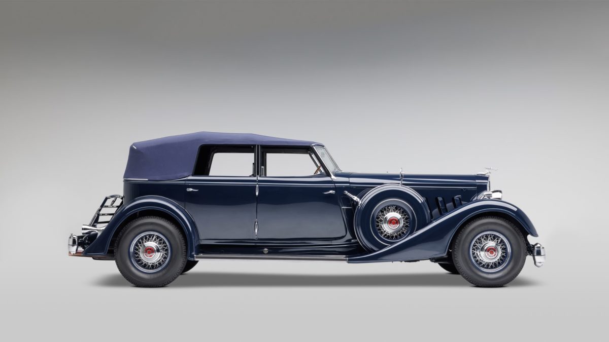 1934PackardTwelveConvertibleSedanbyDietrichProfile-JBS(2)