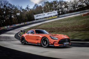 Mercedes-AMG GT Black Series (Kraftstoffverbrauch kombiniert: 12,8 l/100 km, CO2-Emissionen kombiniert: 292 g/km), 2020, Outdoor, Nürburgring Nordschleife, AMG magmabeam   Mercedes-AMG GT Black Series (combined fuel consumption: 12,8 l/100 km, combined CO2 emissions: 292 g/km), 2020, Outdoor, Nürburgring Nordschleife, AMG magmabeam