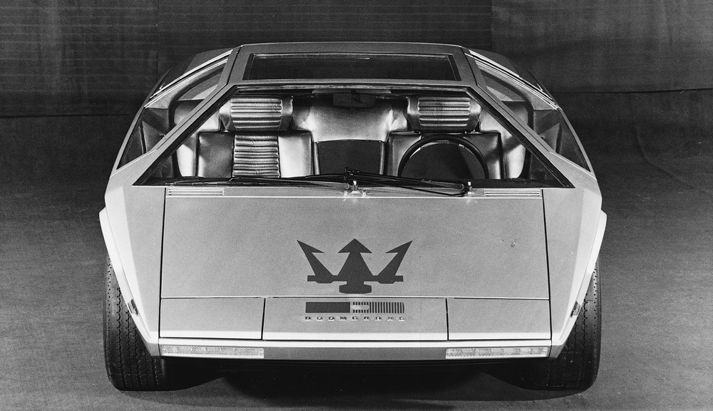 Coupè 2 posti Prototipo realizzato da Giugiaro (Italdesign) su telaio e meccanica della Bora telaio 081 Vettura presentata al Salone di Ginevra del 1972.