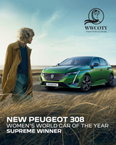 3 PEUGEOT 308 Won Ladies Coty Awards