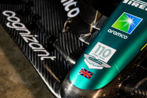 2 AM logo on AMR23 Formula 1® car_2
